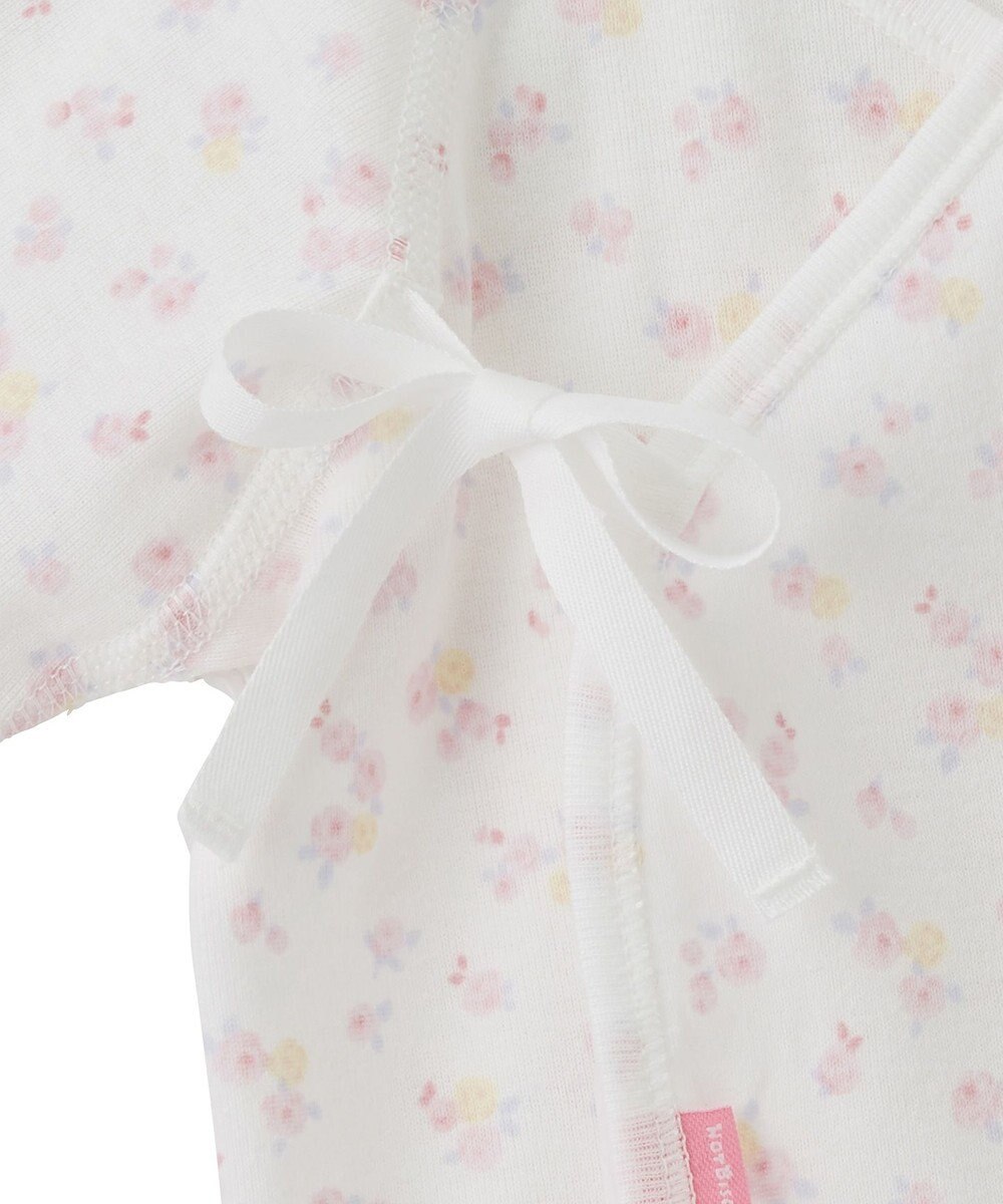 MIKI HOUSE HOT BISCUITS 【50-60cm】 フライス 短肌着 プリント柄 