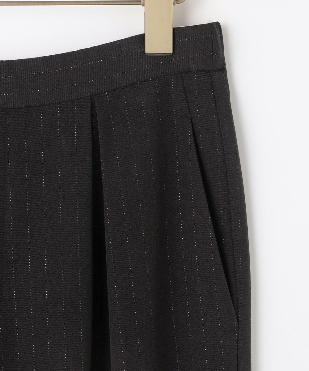 組曲 L 【加藤ローサさん着用】ラメストライプ ワイドパンツ 