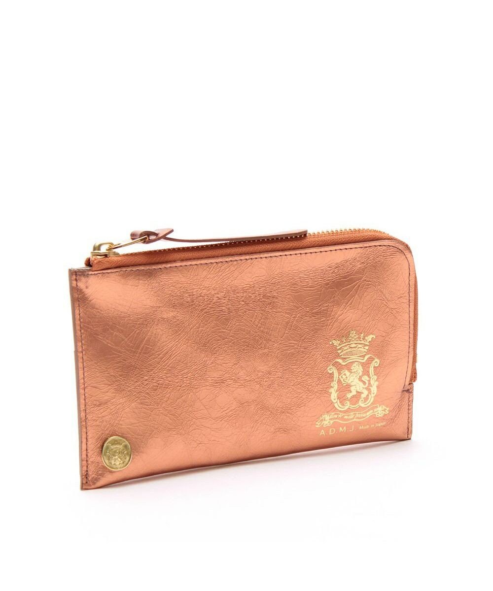 A.D.M.J. 【牛革】クラックメタル/イタリアンレザーオーガナイザーパース 