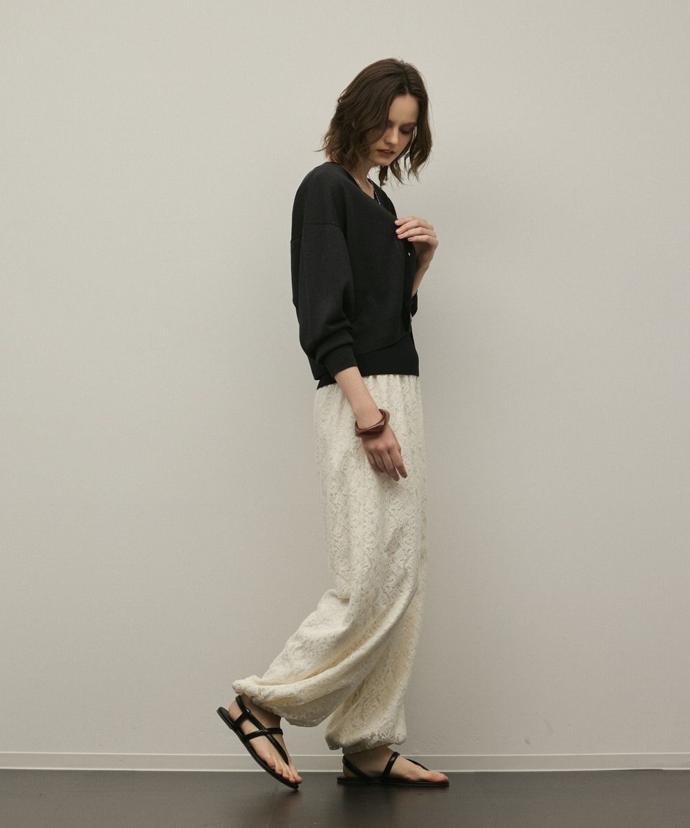 GRACE CONTINENTAL スリーブスリットニットカーディガン 