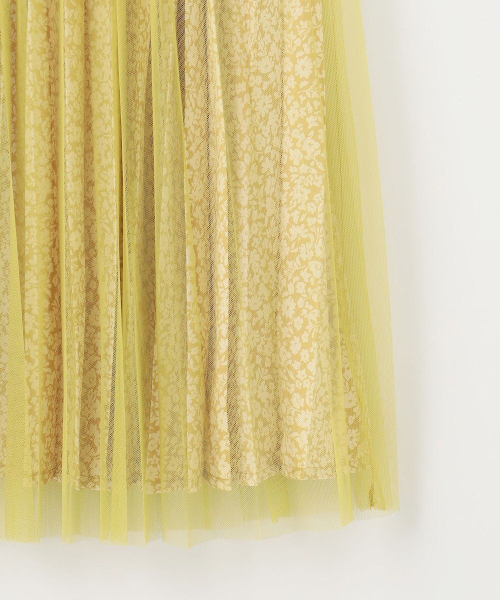 ANY SIS 【洗える】チュールレイヤードプリーツ スカート 