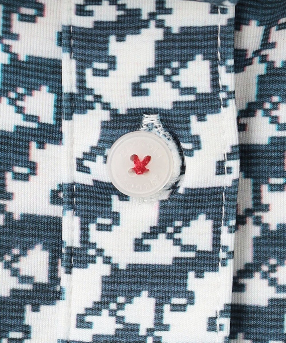 23区GOLF 【WOMEN】【吸水速乾/UVカット】ハンタードッグ柄シャツ 