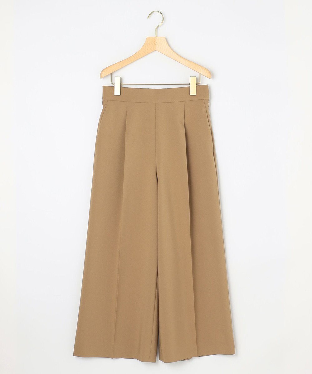 組曲 【美シルエット・ストレッチ・シワになりにくい】オシャクロス ガウチョパンツ 