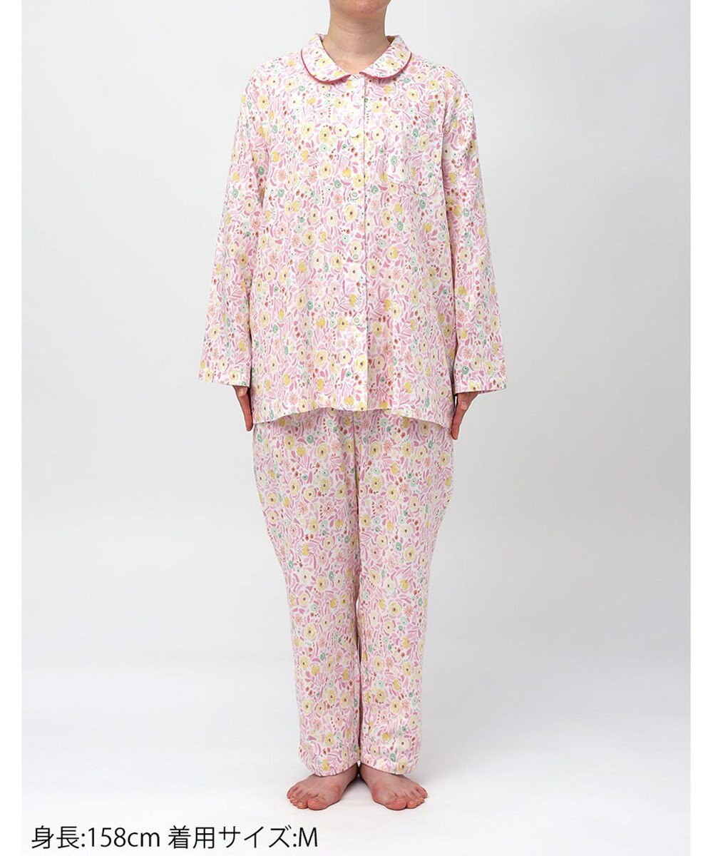 Wing パジャマ 綿100%(本体) レディース 長袖 長ズボン EP7048 ウイング／ワコール 