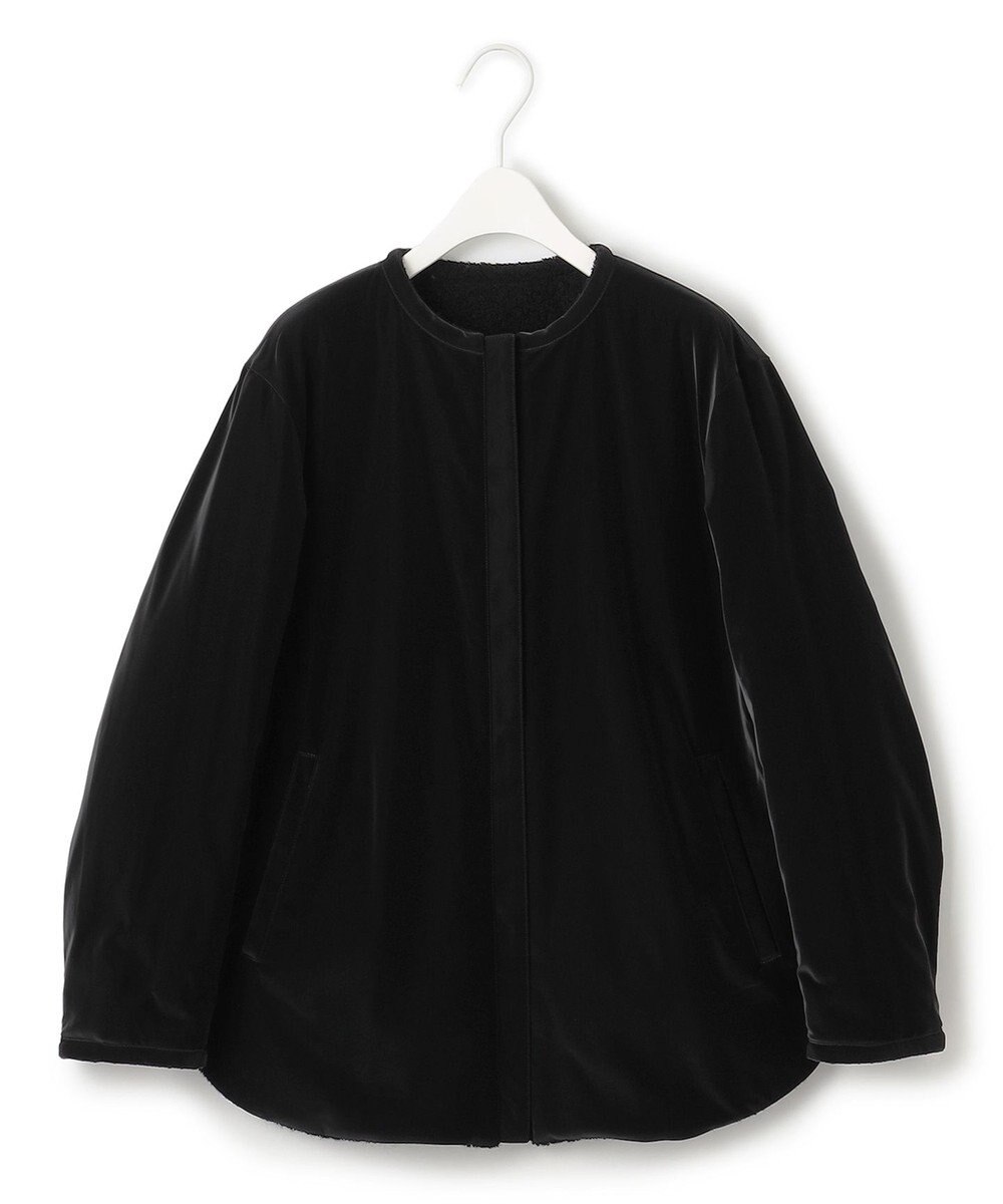 ICB 【リバーシブル着用可能】 ラミネートパイルキルト ミドル丈コート 