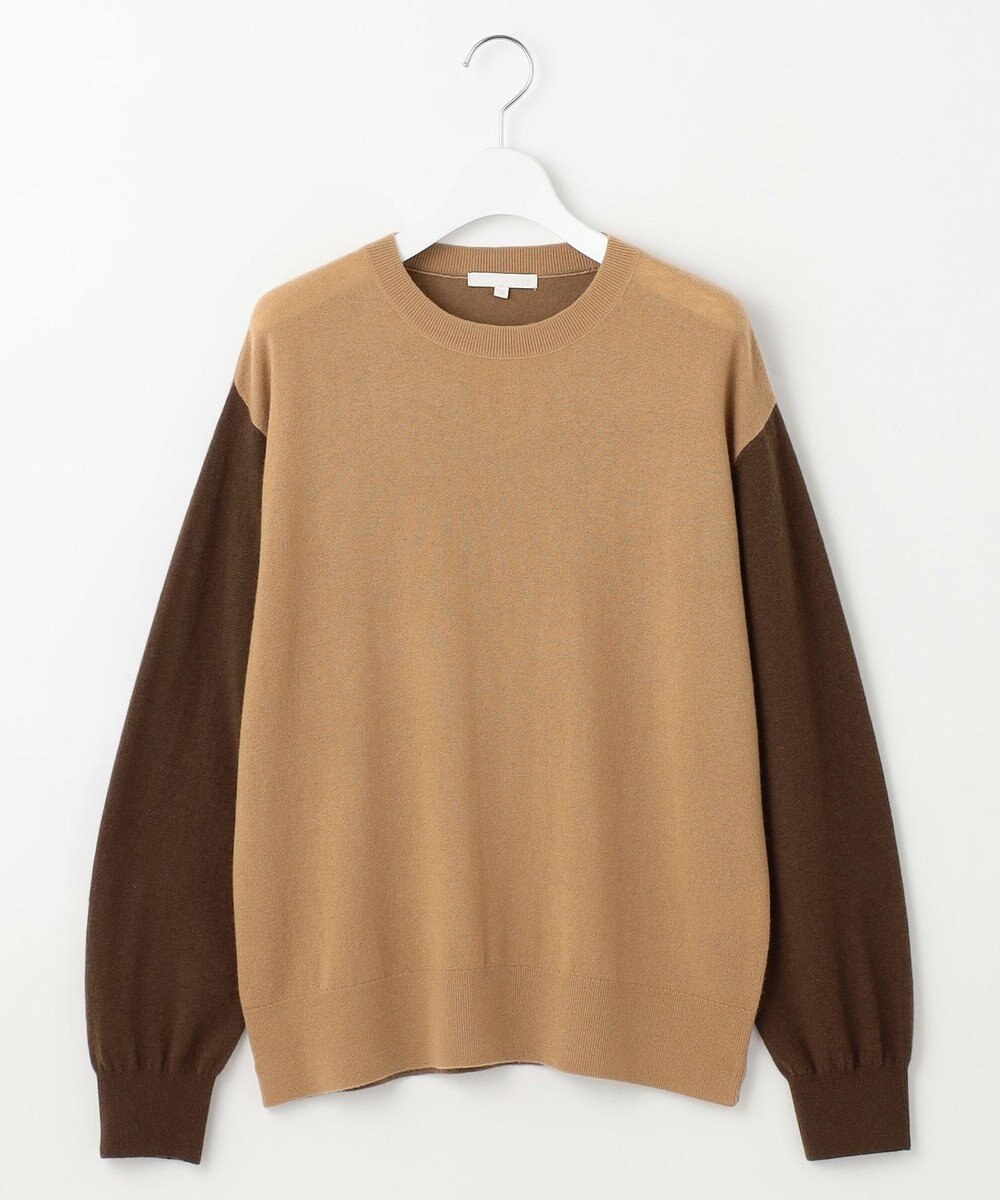 自由区 L 【カタログ掲載】ファインウールカシミヤクルーネック ニット 