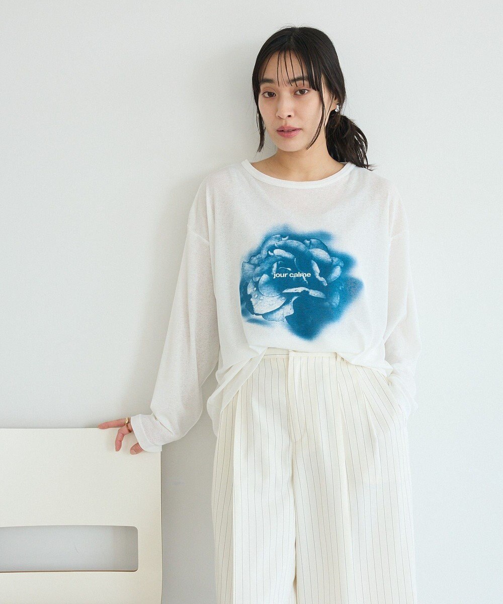CRAFT STANDARD BOUTIQUE フラワープリントシアーロンTee 
