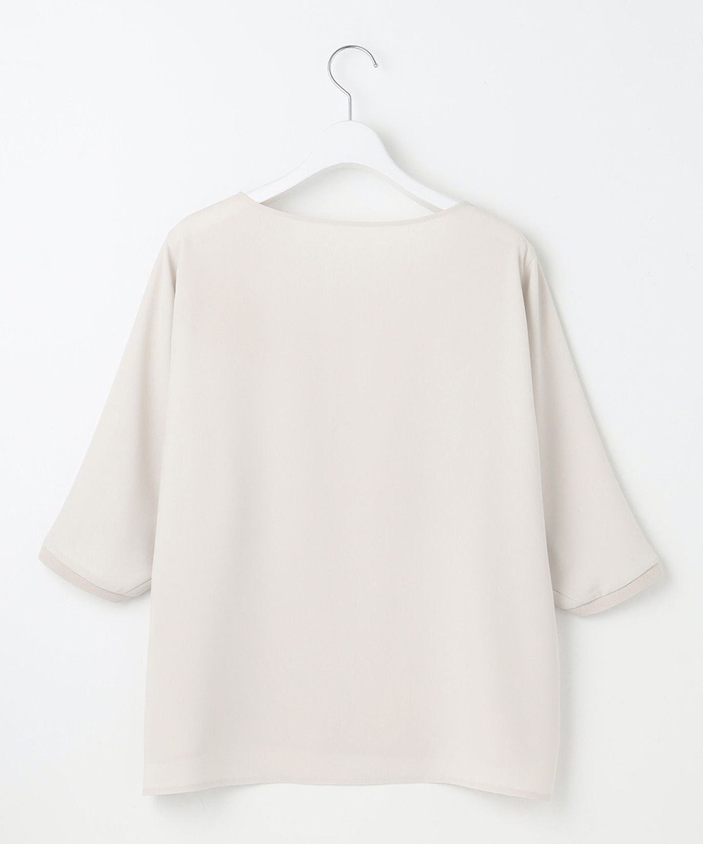 23区 【洗える】ストレッチジョーゼット フォルム カットソー 