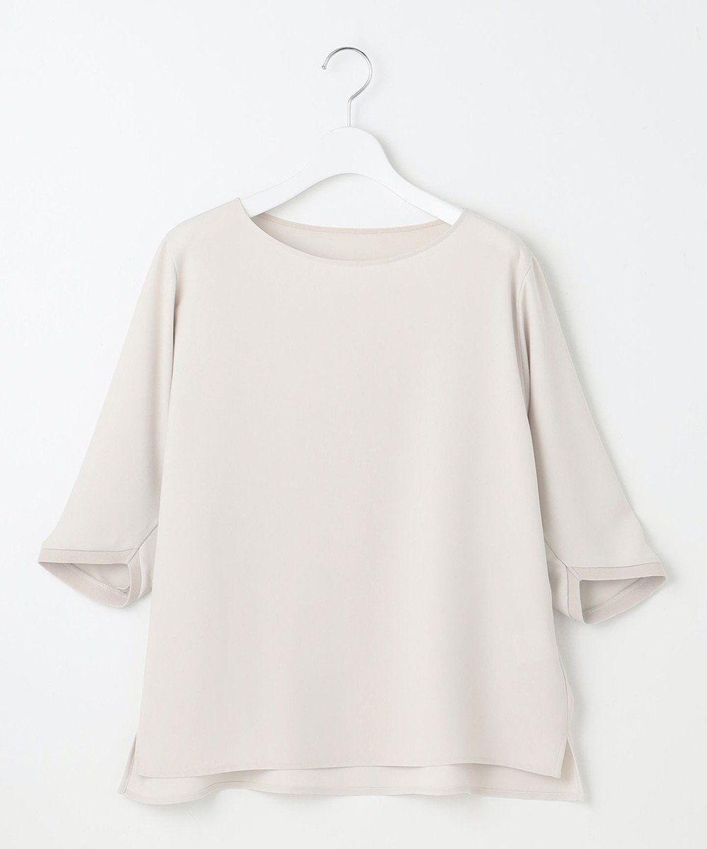 23区 S 【洗える】ストレッチジョーゼット フォルム カットソー 