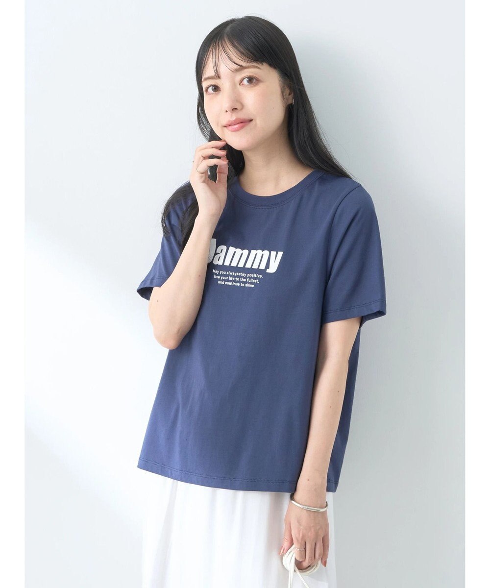 earth music&ecology ロゴソリッドミニマルＴシャツ 