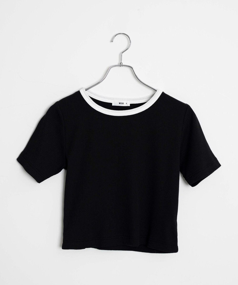 WEGO 【洗える/SML】コンパクトリブT 