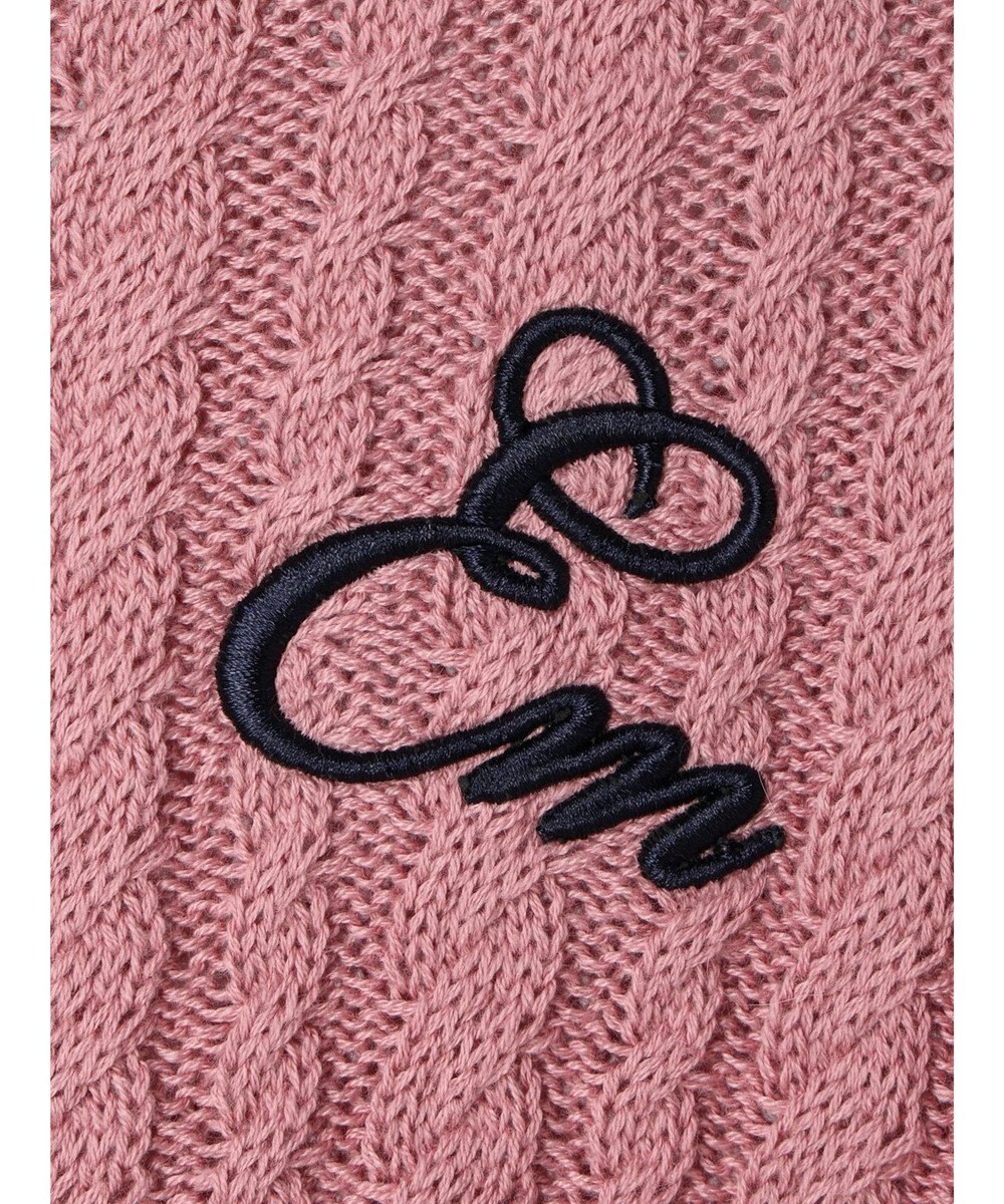 earth music&ecology 刺繍入りケーブルニットプルオーバー 