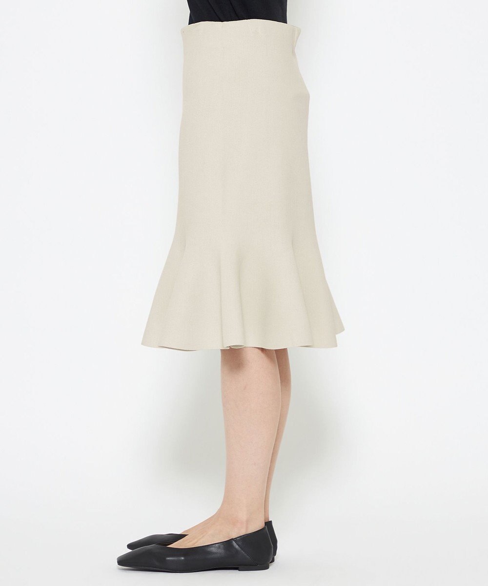 uncrave 【洗える】スムースニット ミニスカート（uncrave WHITE） 