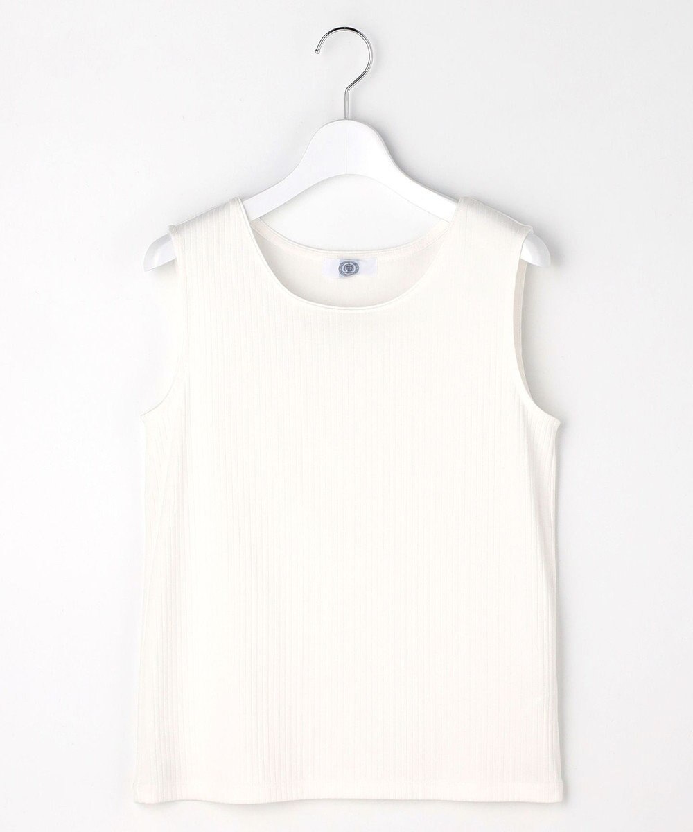 J.PRESS LADIES S 針抜きフライス ノースリーブ カットソー 