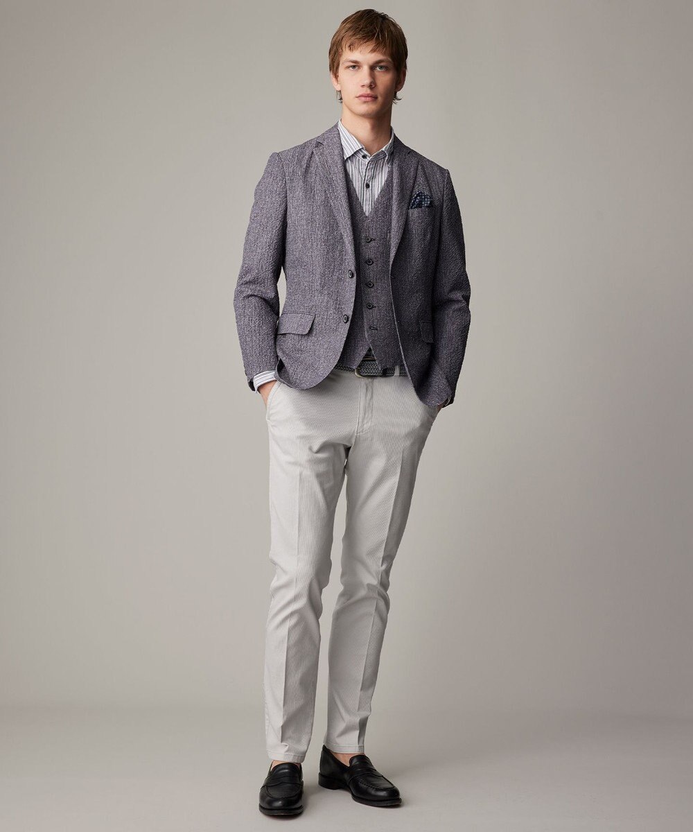 JOSEPH ABBOUD 【オーガニックコットン使用】 オーガニックコードストライプ シャツ 