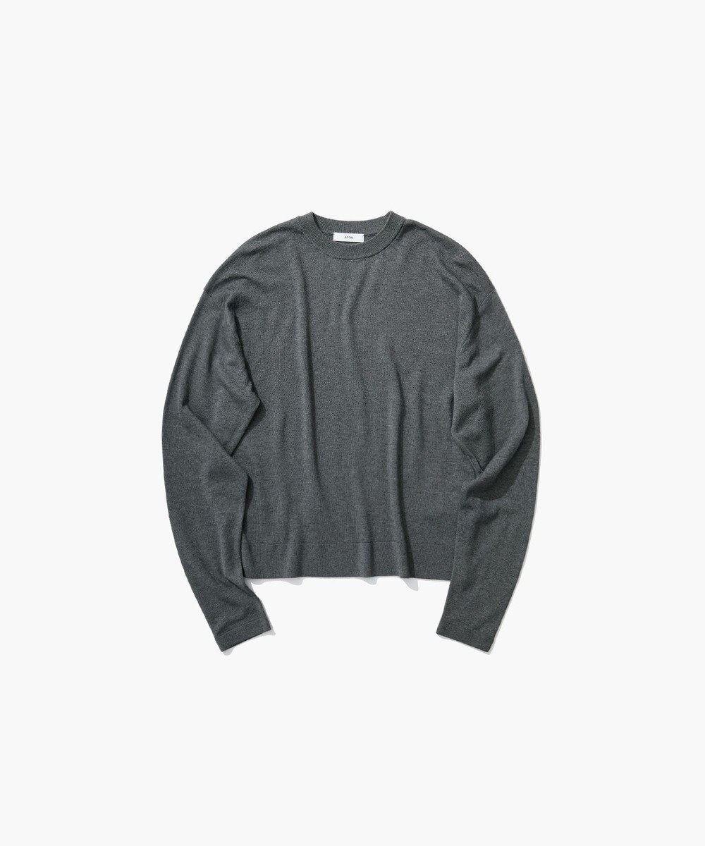 ATON GARMENT DYED CASHMERE SILK | クルーネックセーター 
