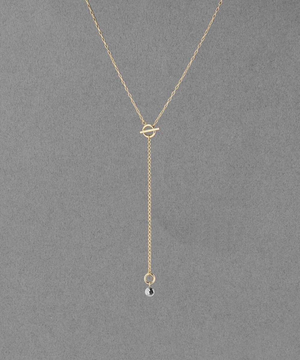 Phoebe 【金属アレルギー対応】ミニマルチェーンロングコインネックレス　ゴールド　ニッケルフリー 