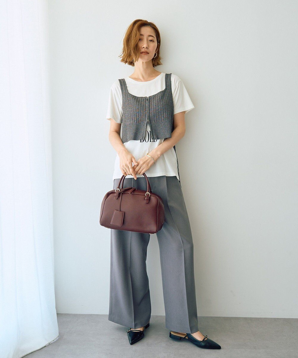 YECCA VECCA ZIPニットビスチェ 