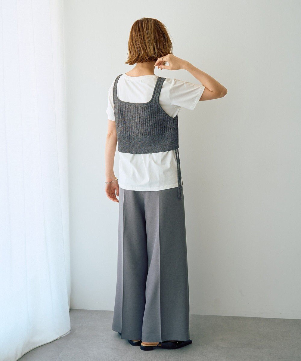 YECCA VECCA ZIPニットビスチェ 