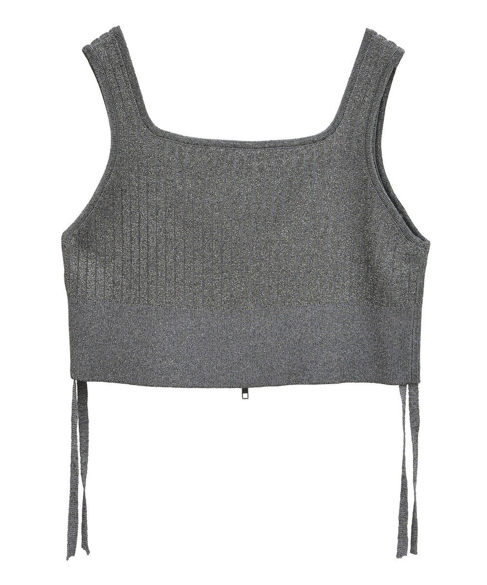 YECCA VECCA ZIPニットビスチェ 