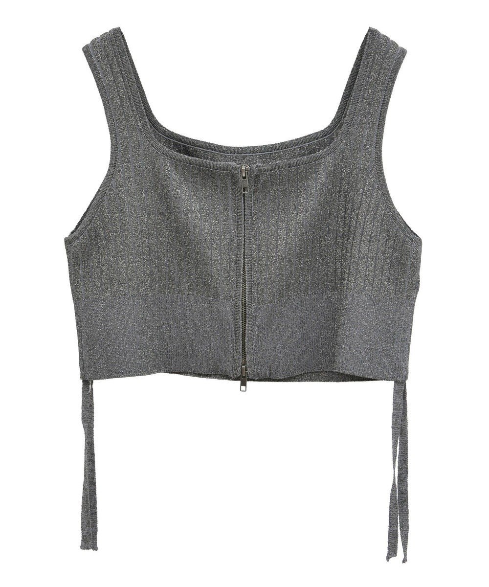 YECCA VECCA ZIPニットビスチェ 