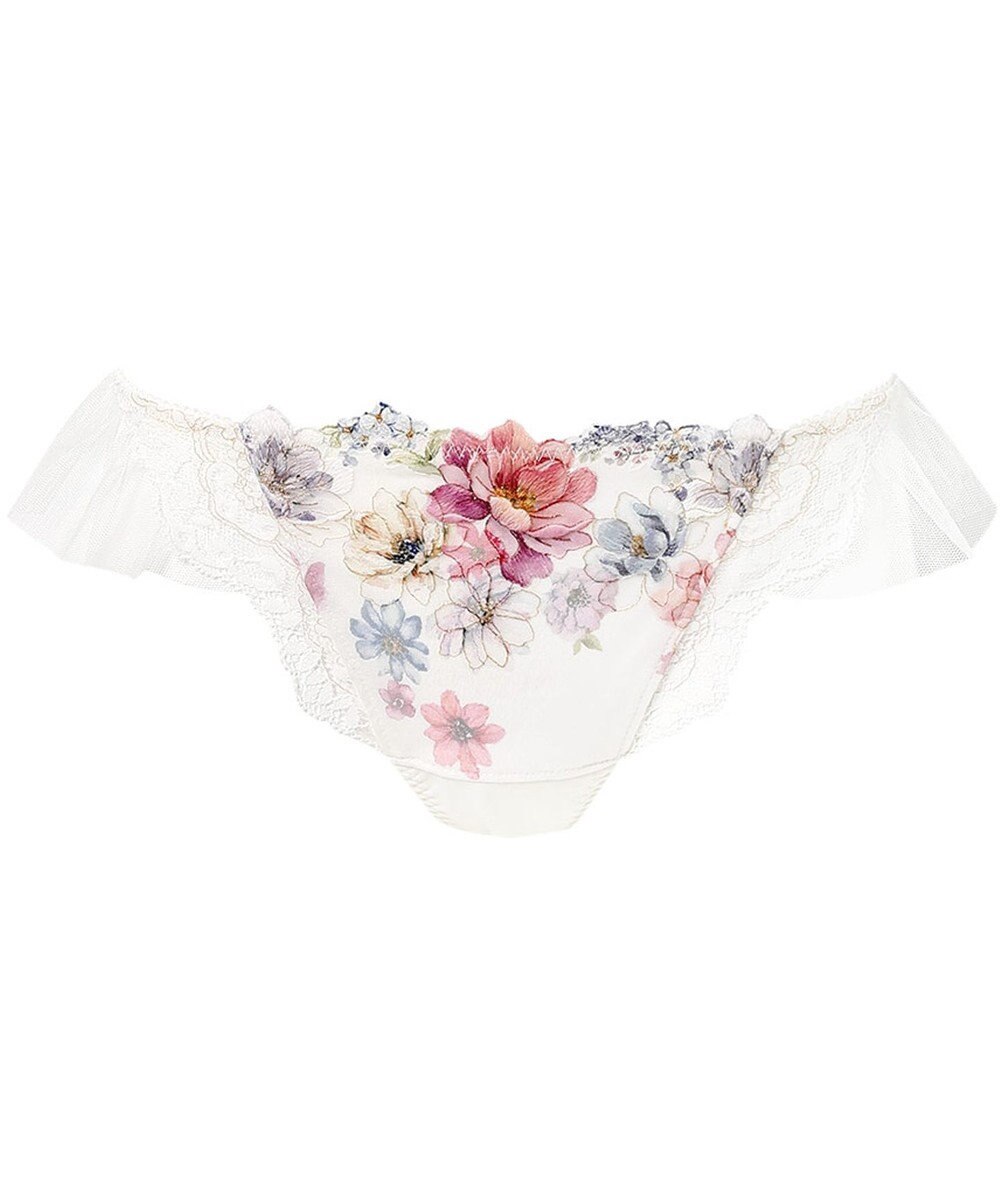 WACOAL Ｔバック ショーツ 【リボンブラ 脇すっきり】 BXB443とペア はきこみ丈あさめ ソング レディース PXB443 /ワコール 