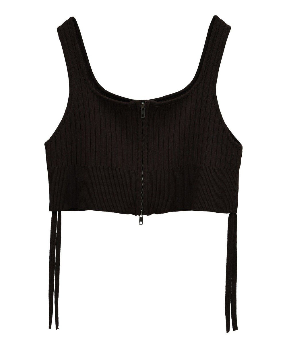 YECCA VECCA ZIPニットビスチェ 