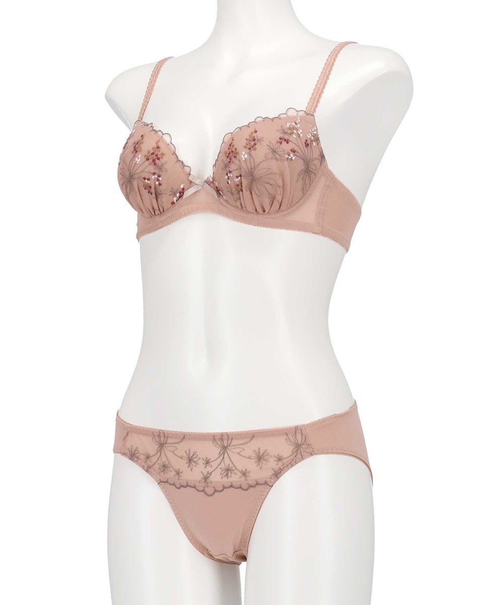 AMPHI ブラジャー ショーツセット まる胸メイク WEB限定カラーあり 【ブラショーツセット】 上下セット ブラ BCC224 アンフィ／ワコール 