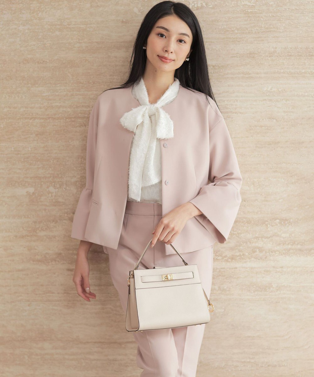 組曲 S 【KUMIKYOKU NAVY】コンフォータブルドレープ フレアスリーブジャケット 