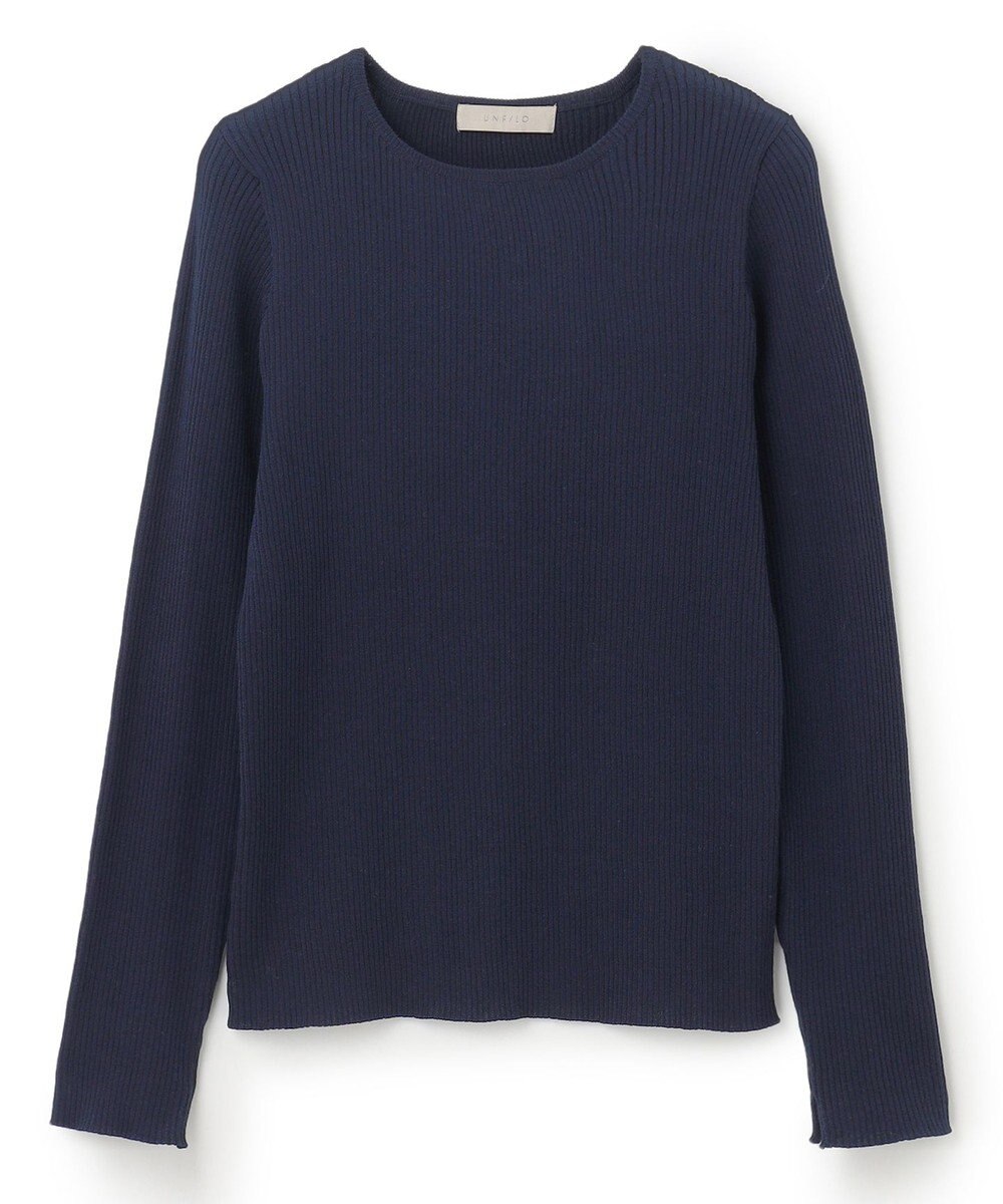 UNFILO コンパクトリブニット 