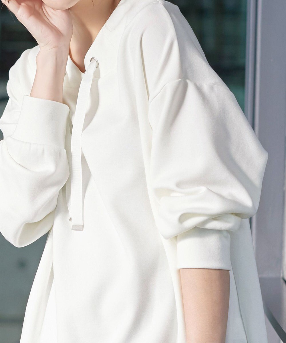 Tiaclasse 【洗える】フード風ダイバートップス 