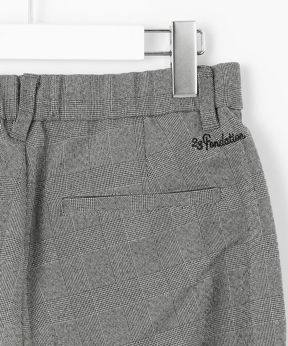 23区GOLF 【23Fondation/WOMEN】グレンチェック柄 テーパードパンツ 