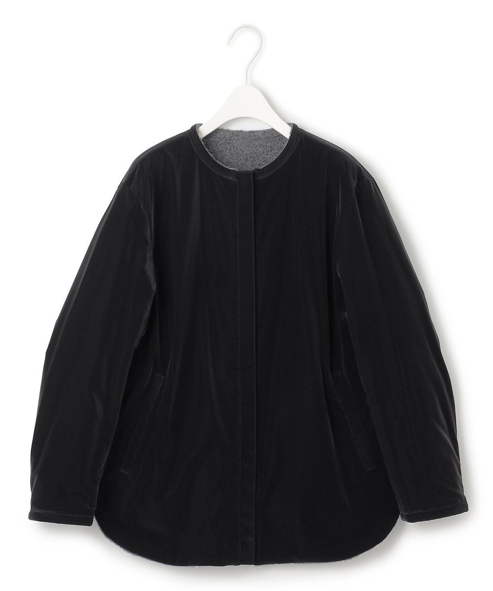 ICB 【リバーシブル着用可能】 ラミネートパイルキルト ミドル丈コート 