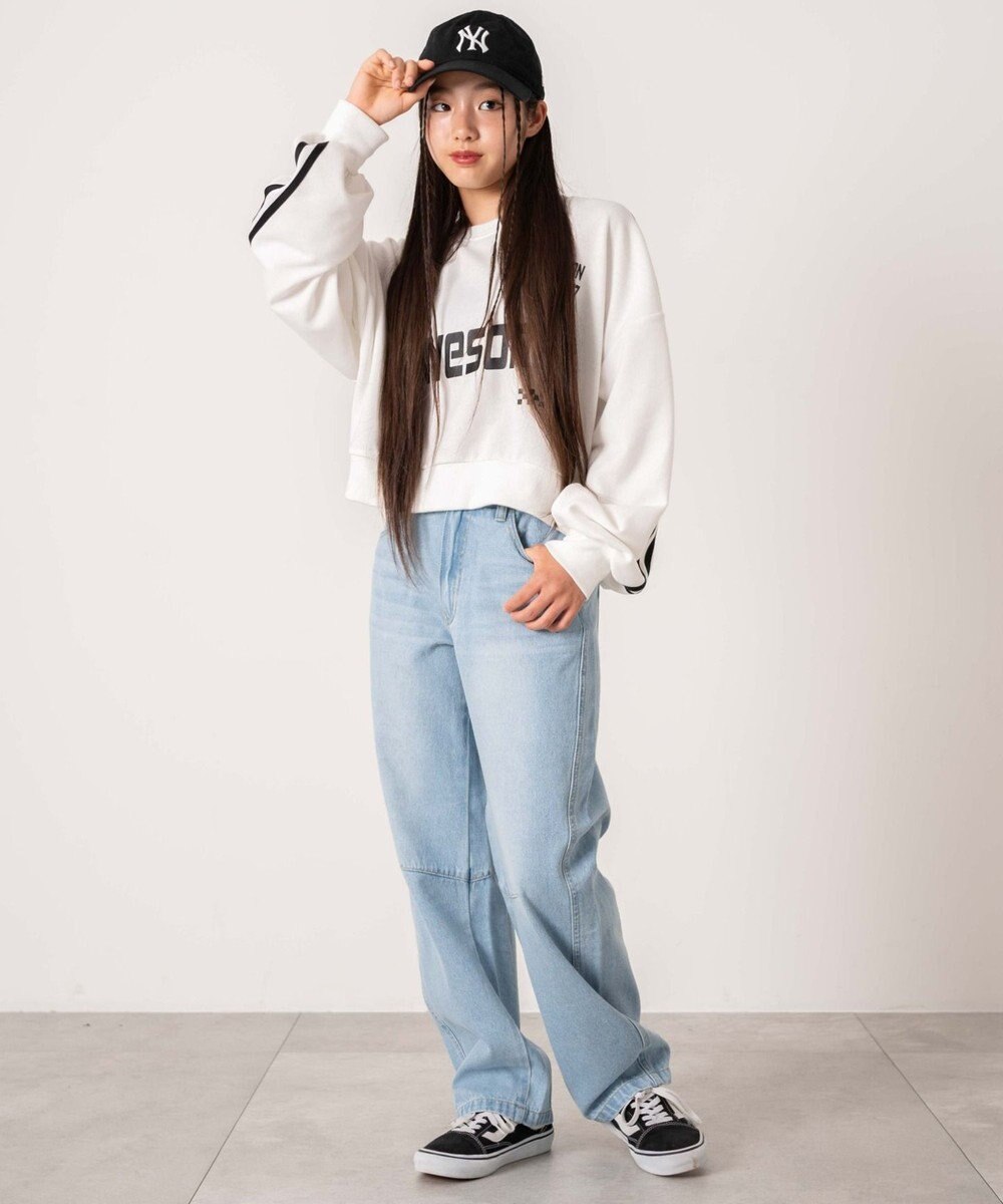 WEGO 【キッズITEM】イージーバレルレッグデニムパンツ（JUNIOR） 