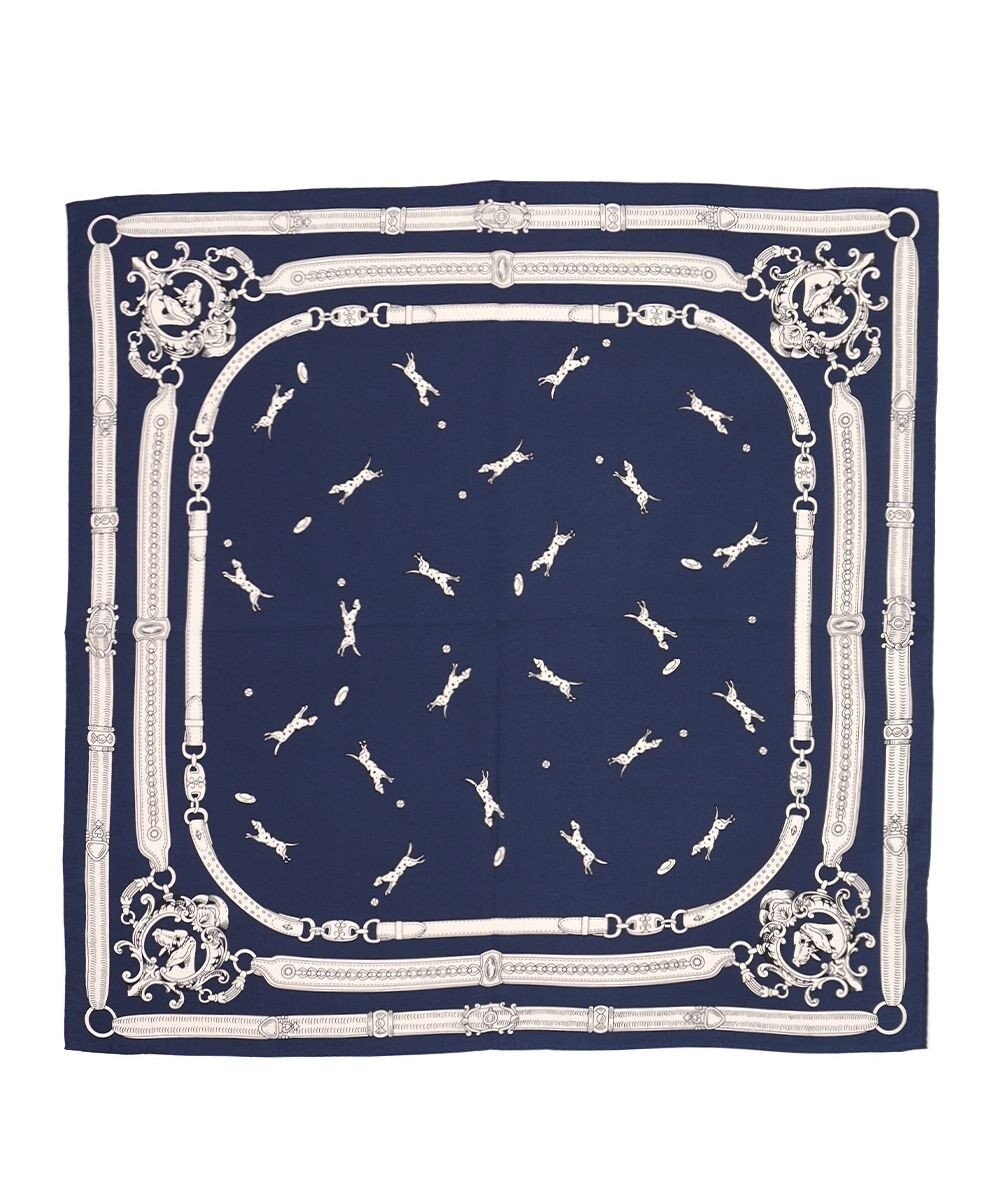 Marca 【Marcaオリジナル】ドッグ 小判 シルクツイル スカーフ 