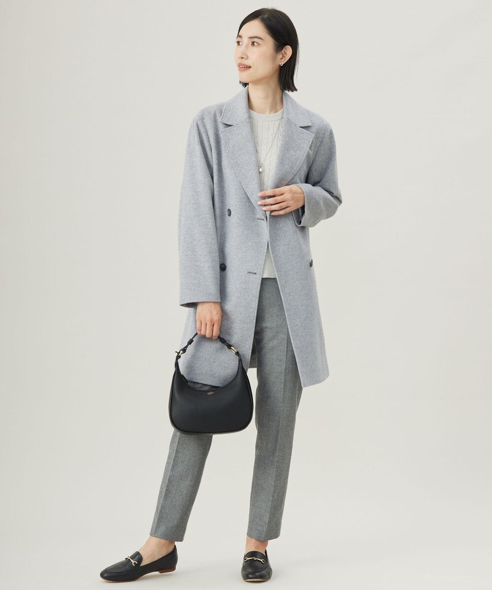 J.PRESS LADIES L Super150sAZAMIビーバー Pコート 