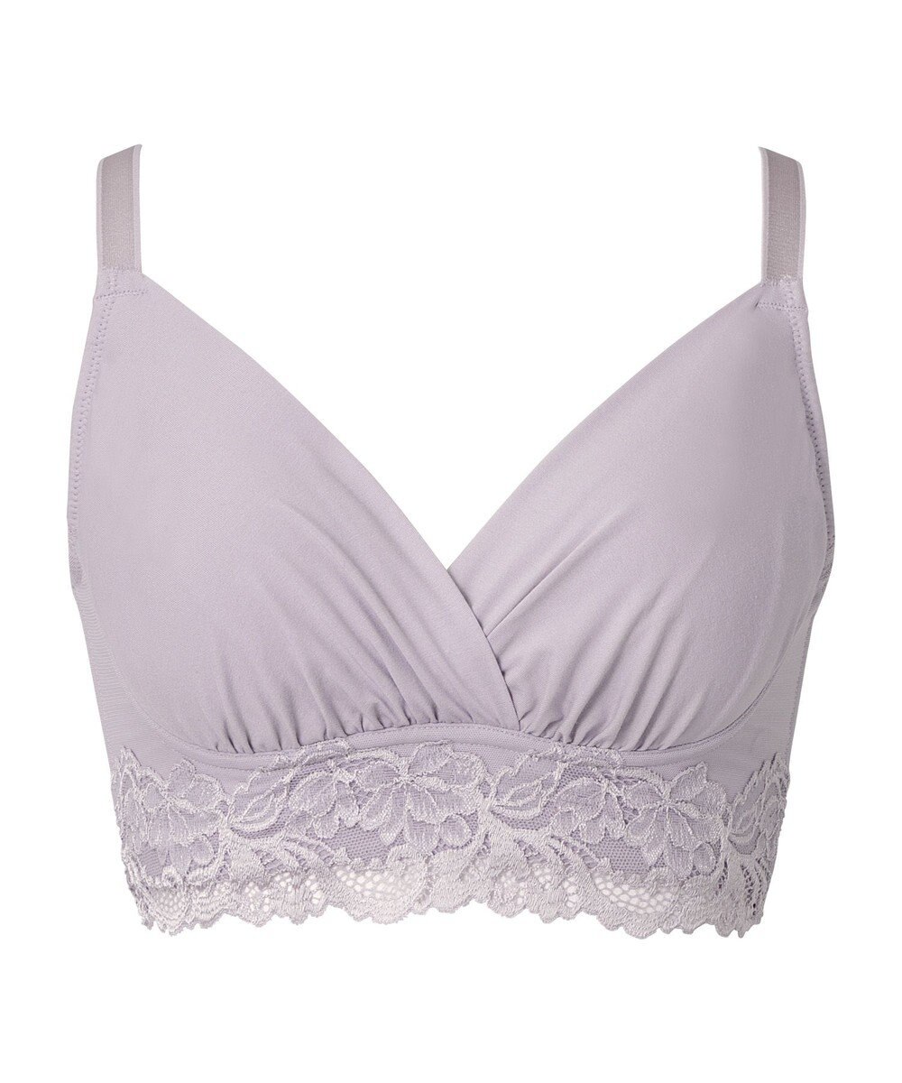 BRADELIS New York 【BRADELIS NewYork peace】綿混ハイブリッド・デイリーハートカップブラ24 バストを脇からしっかり包みホールドするノンワイヤー補正ブラ 