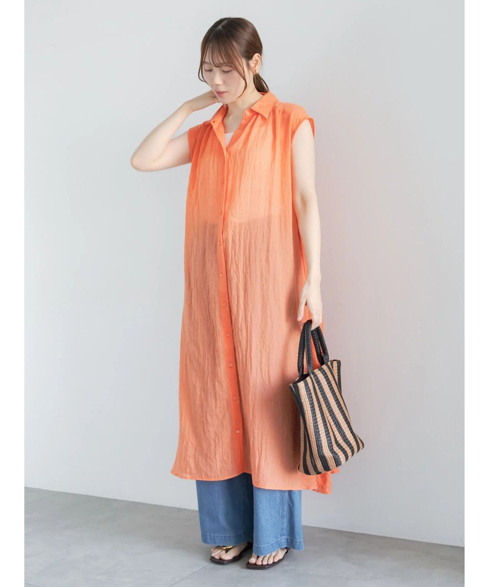 Te chichi シャンブレーボイルテントマキシワンピース 