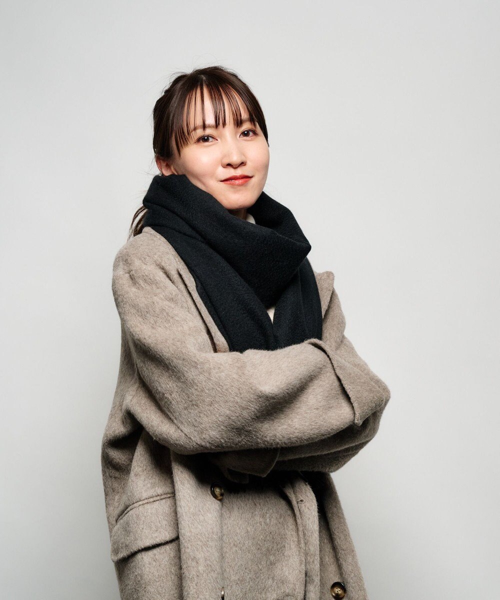 MOONBAT プラスムーンバット (+moonbat) カシミヤ100％無地ストール 洗える 190㎝×50㎝ 