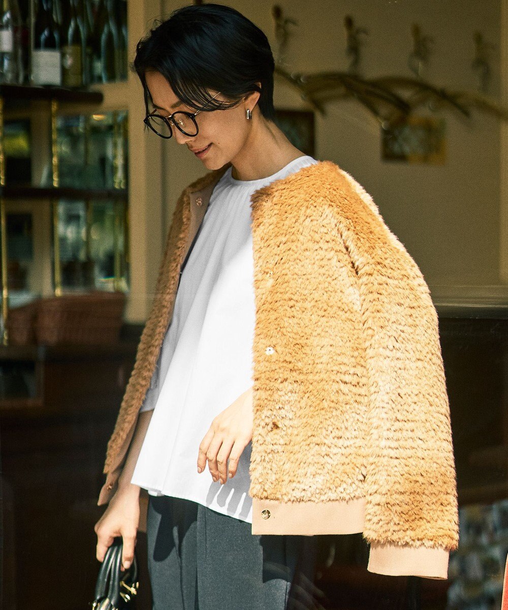 自由区 L 【カタログ掲載】ファー アウター 