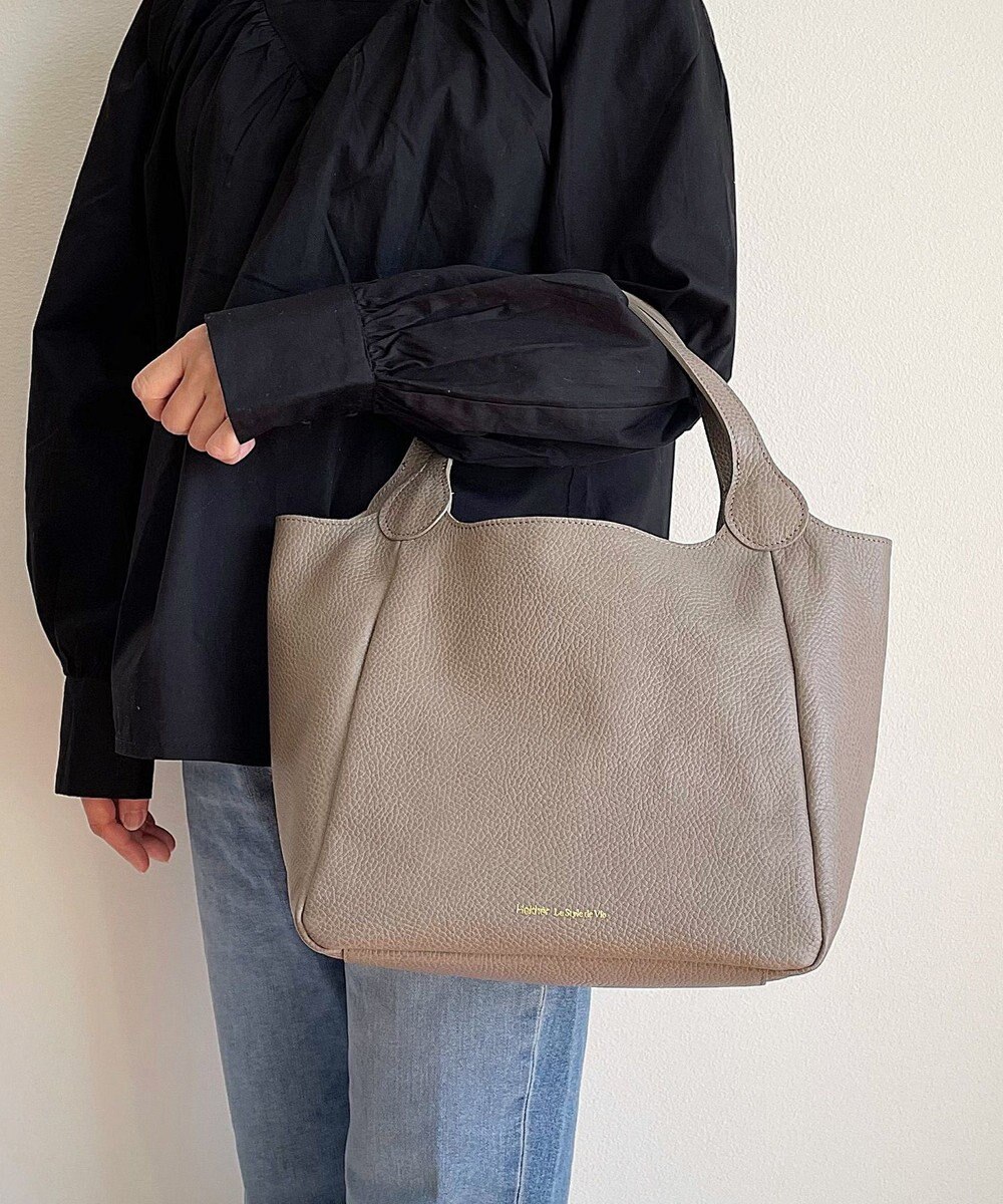 Hekhèr Le Style de Vie 【日本製/セレモニーにも】シュリンクレザー ハンドバッグ medium 