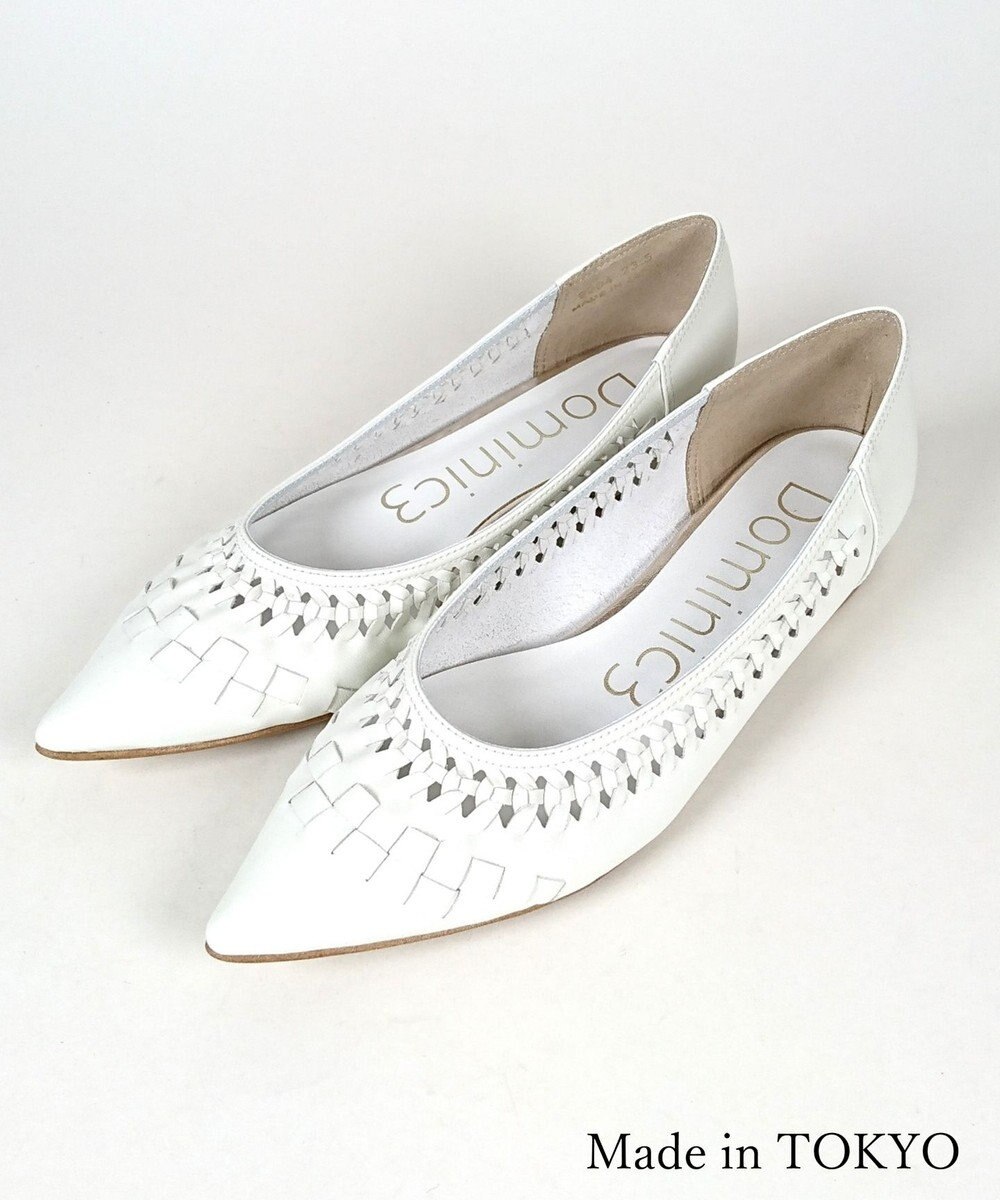 Dominic3 編み込みメッシュ ソフトパンプス 