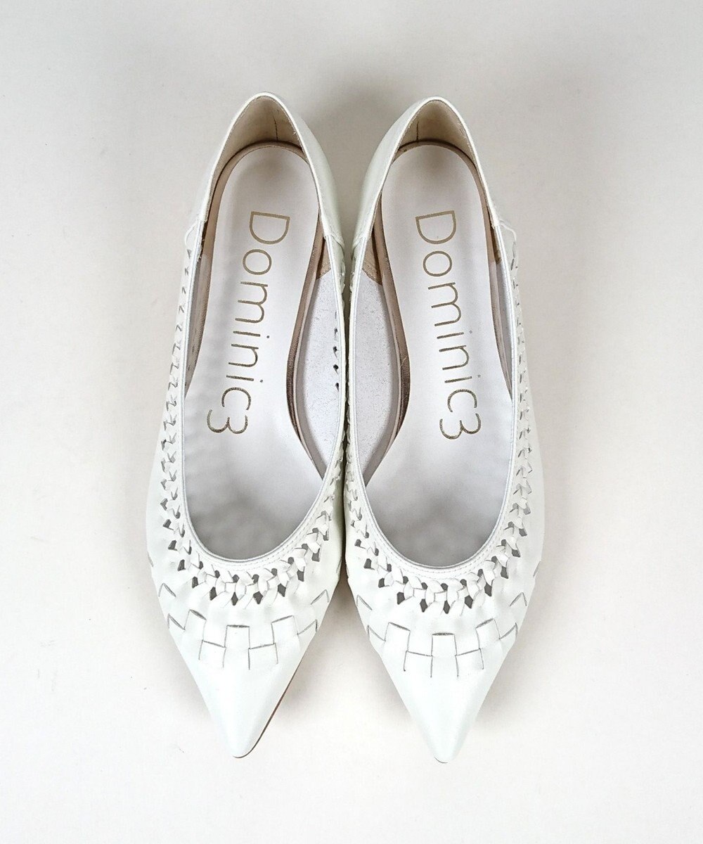 Dominic3 編み込みメッシュ ソフトパンプス 