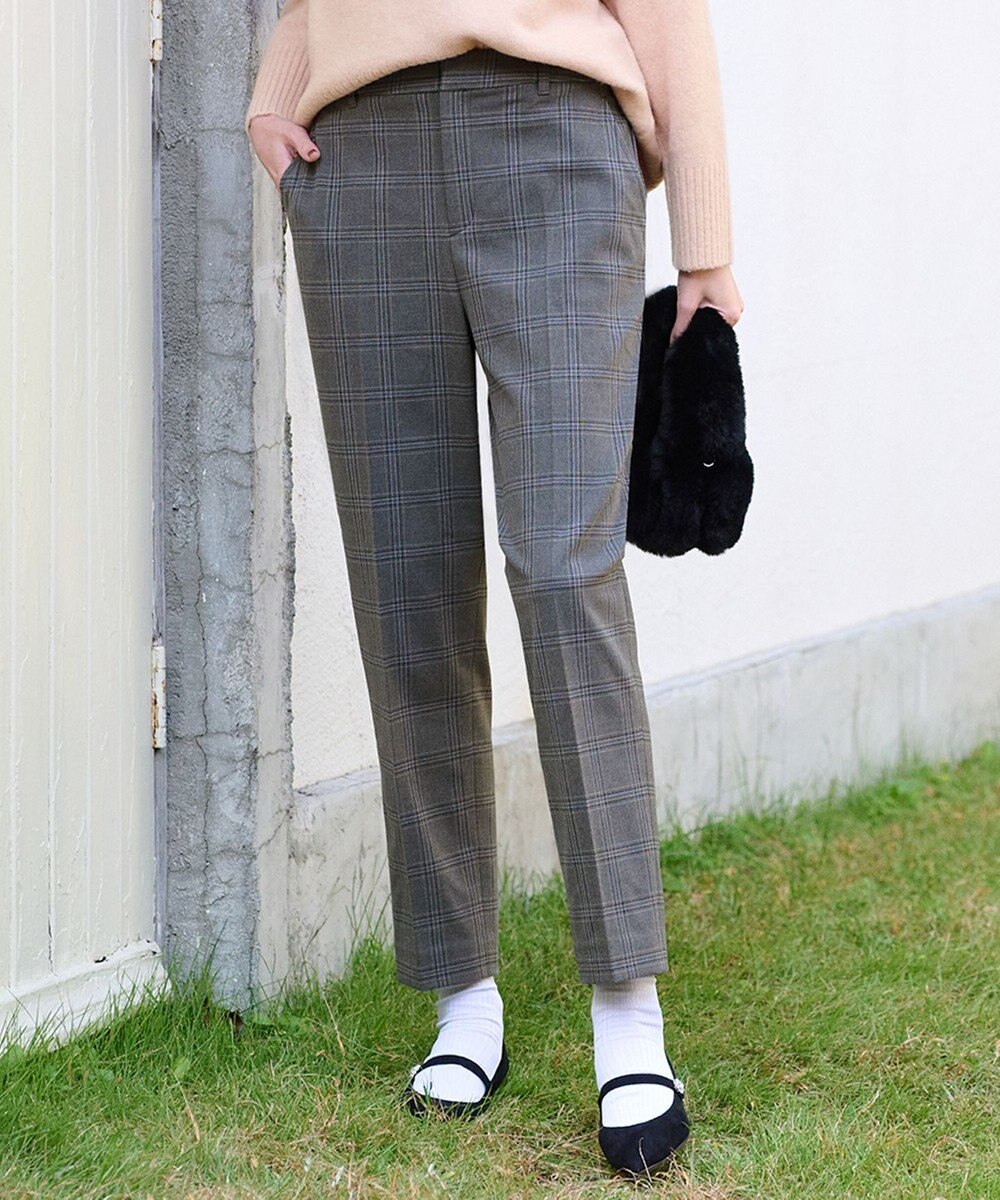 ANY SIS S 【大人百花掲載 ヨンアさん着用】シリーズ累計7万本突破！サーモ2WAYストレッチ テーパードパンツ 