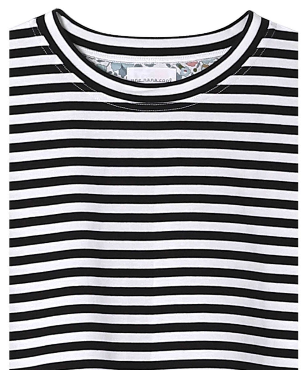 une nana cool MADE WITH LIBERTY FABRIC 綿100％ボーダー 半袖パジャマ 