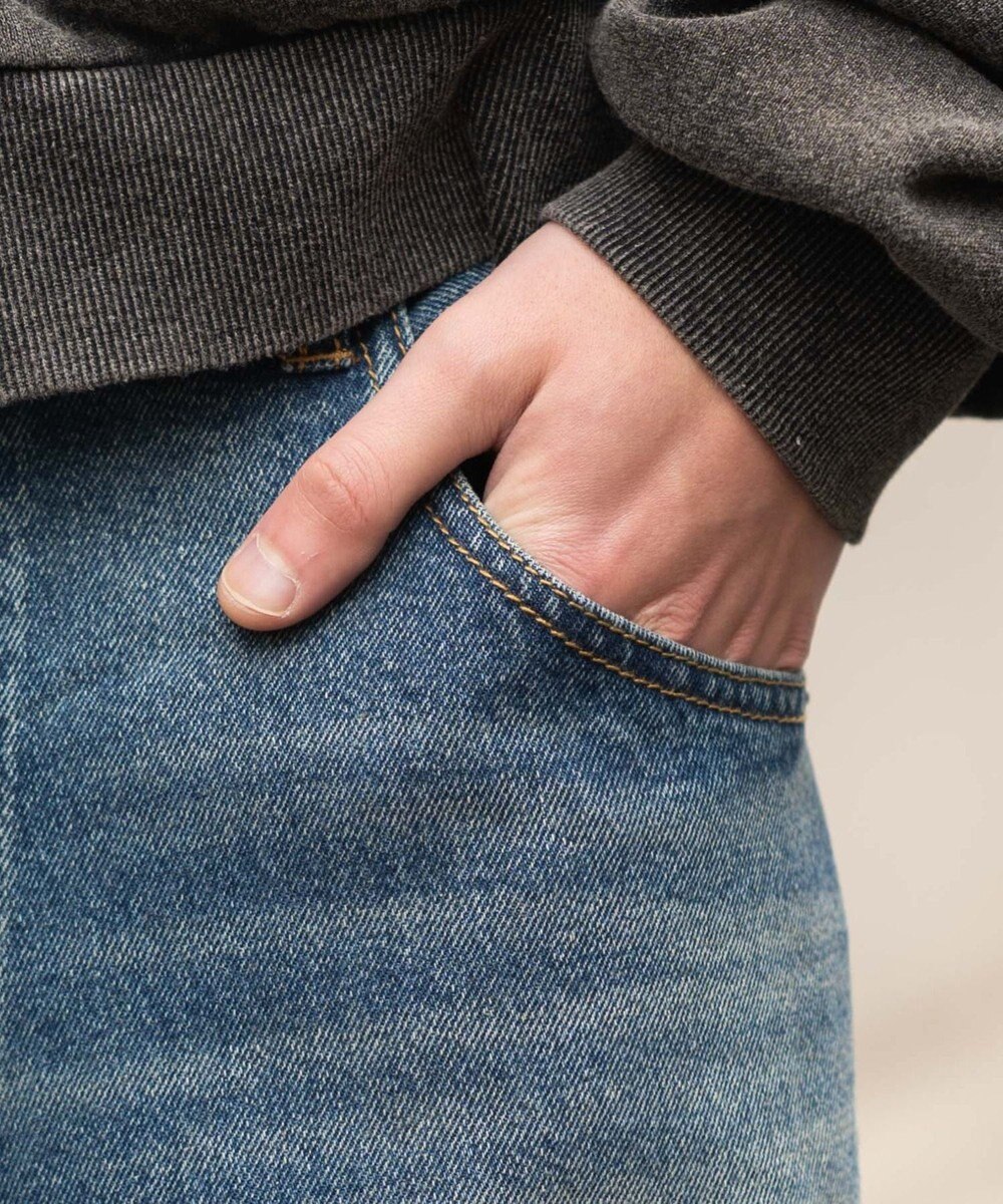 WEGO 【ユニセックス着用ITEM/SMLサイズ展開】エクストラバギーデニムパンツ 
