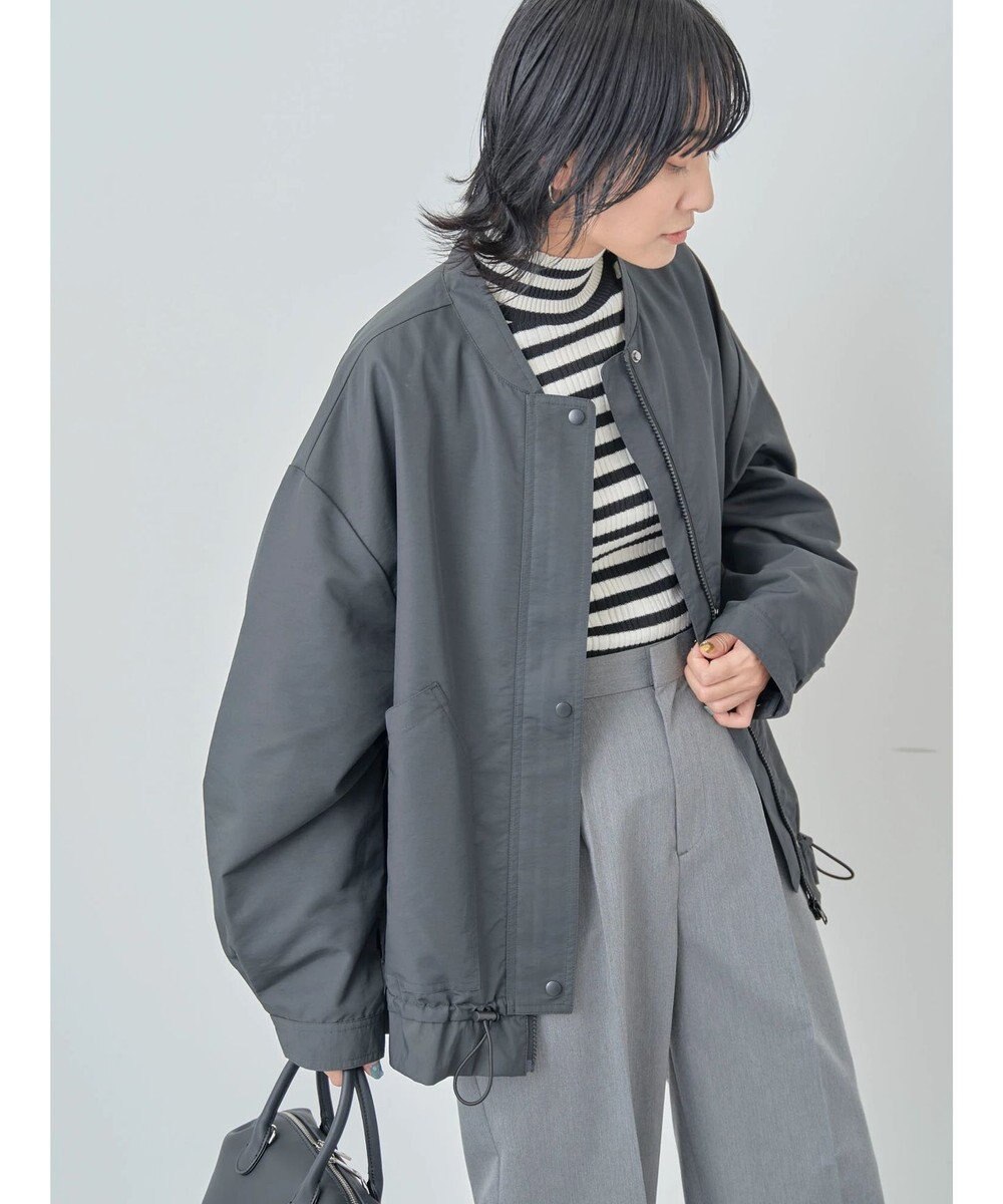 Green Parks ボーダーアソートモックネックニットプルオーバー 