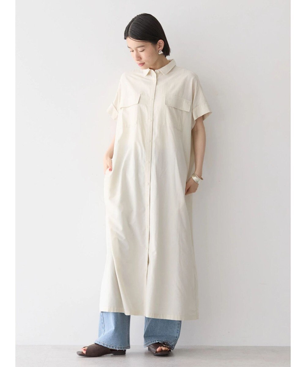 AMERICAN HOLIC 接触冷感＋ＵＶカットＷポケットシャツワンピース 