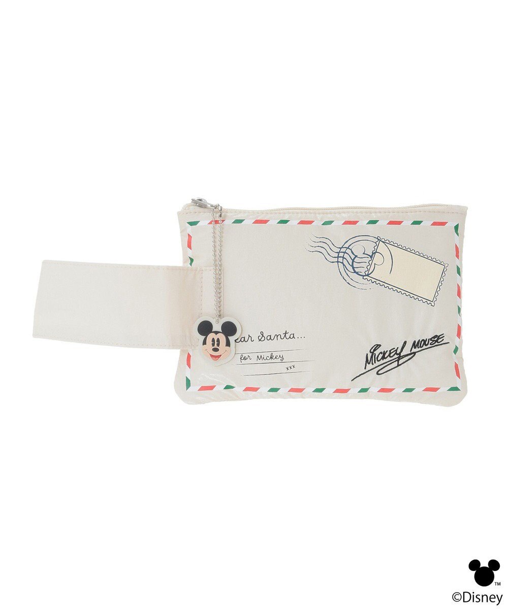 earth music&ecology 【予約】Disney/ミッキーチャーム付きレターモチーフポーチ 