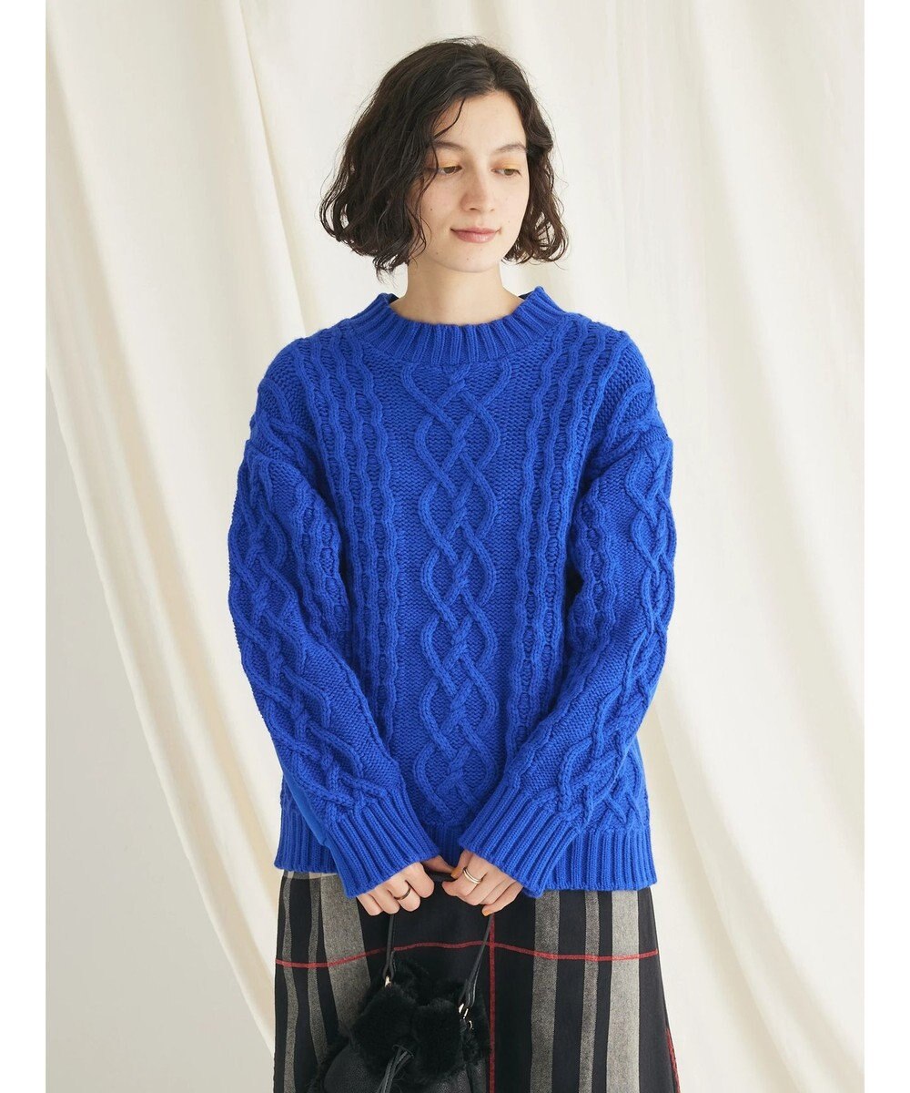 CRAFT STANDARD BOUTIQUE ケーブルニットドッキングスウェット 